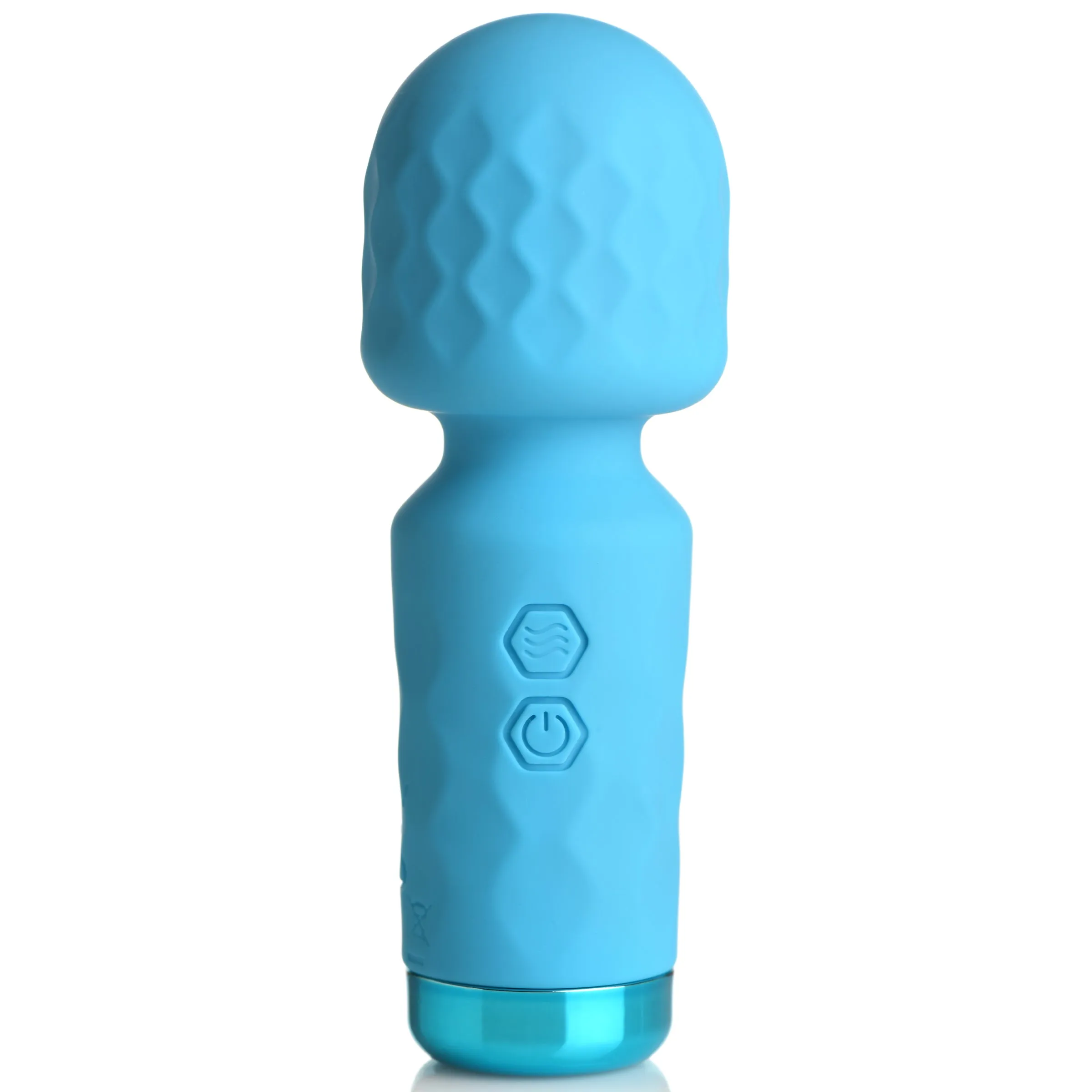 10X Mini Silicone Wand - Blue