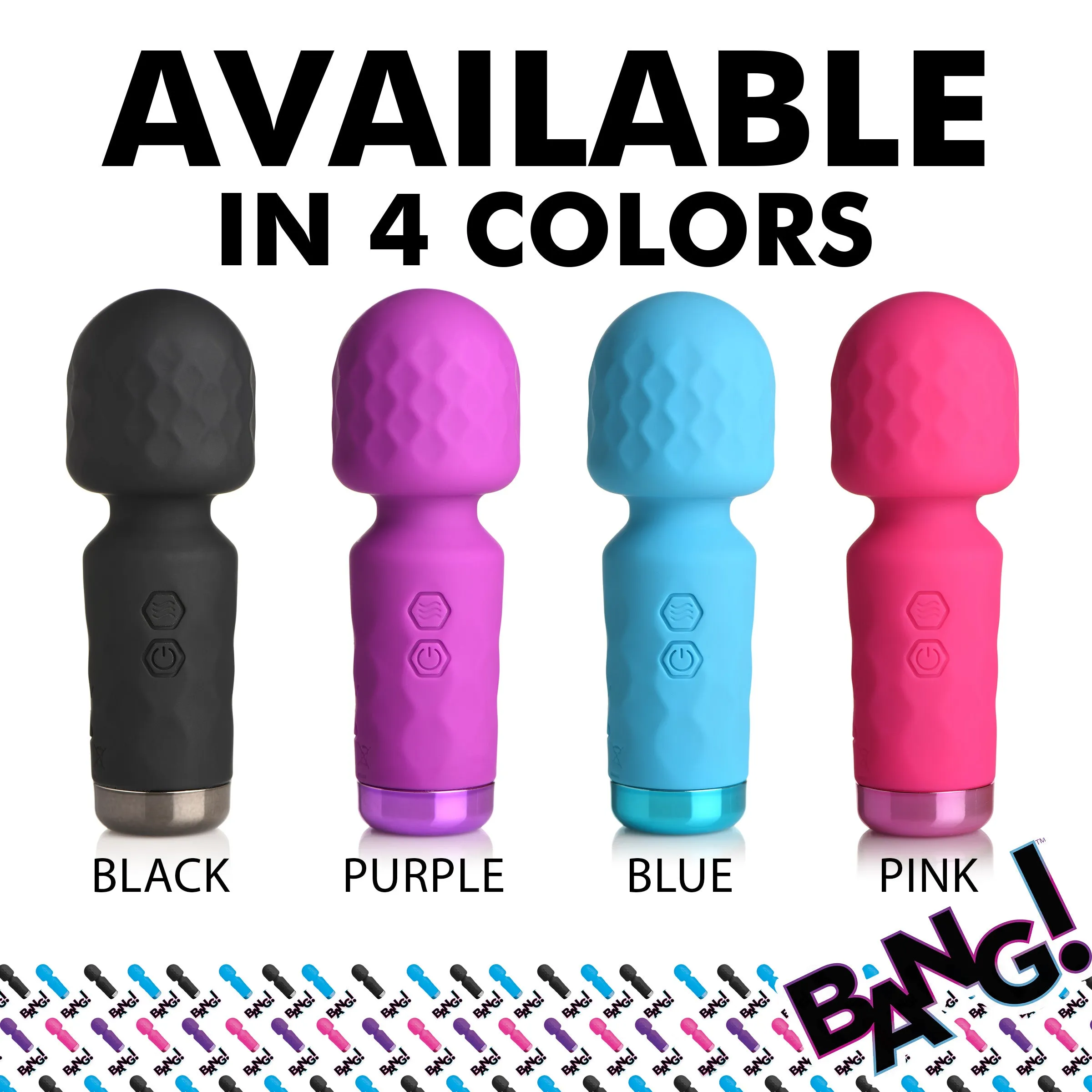 10X Mini Silicone Wand - Blue