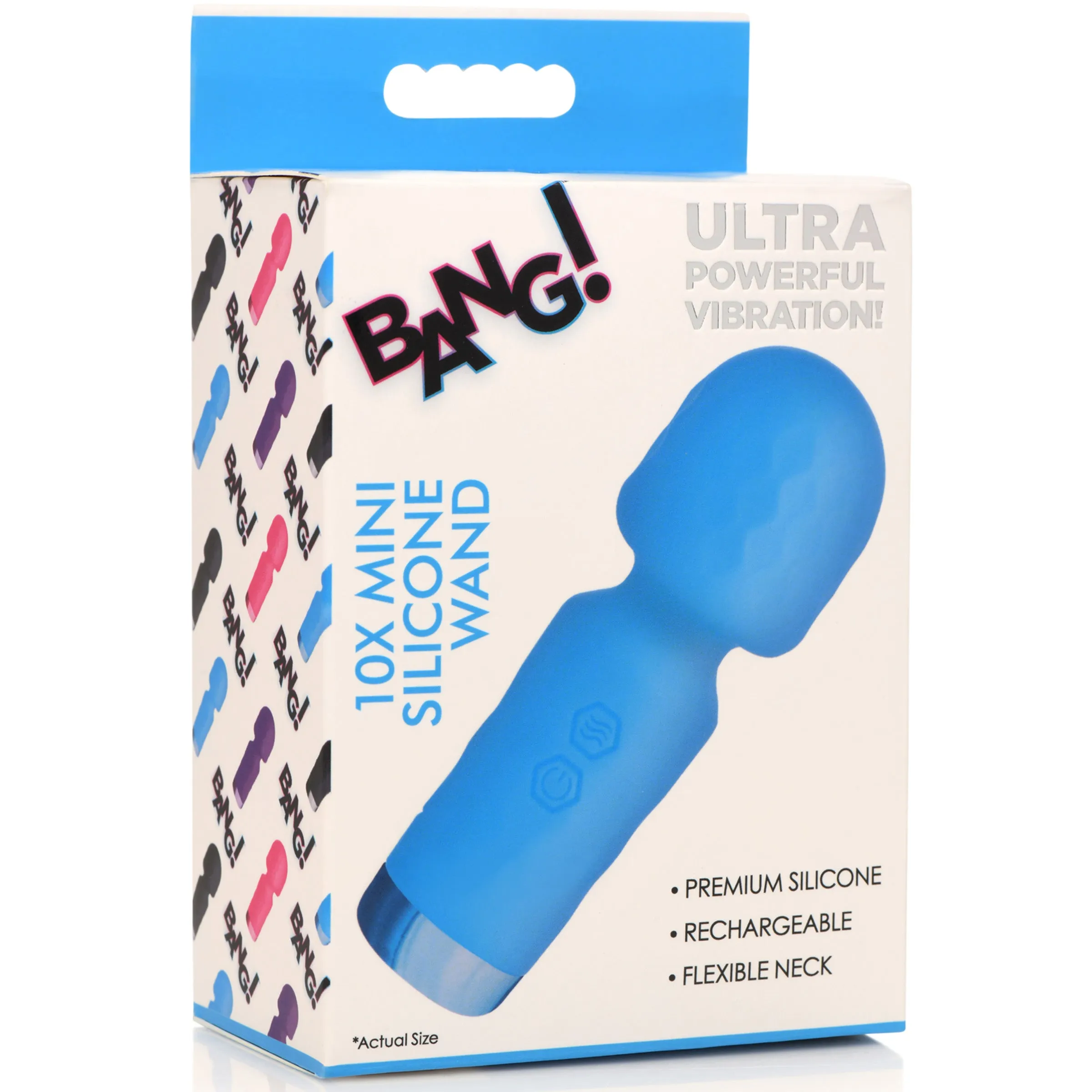 10X Mini Silicone Wand - Blue