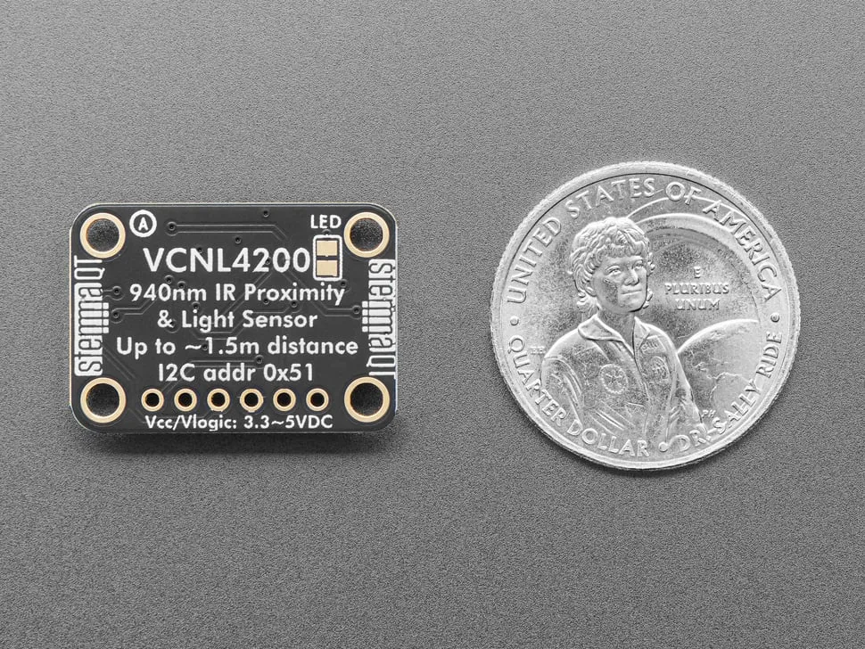 Adafruit VCNL4200 Long Distance IR Proximity and Light Sensor