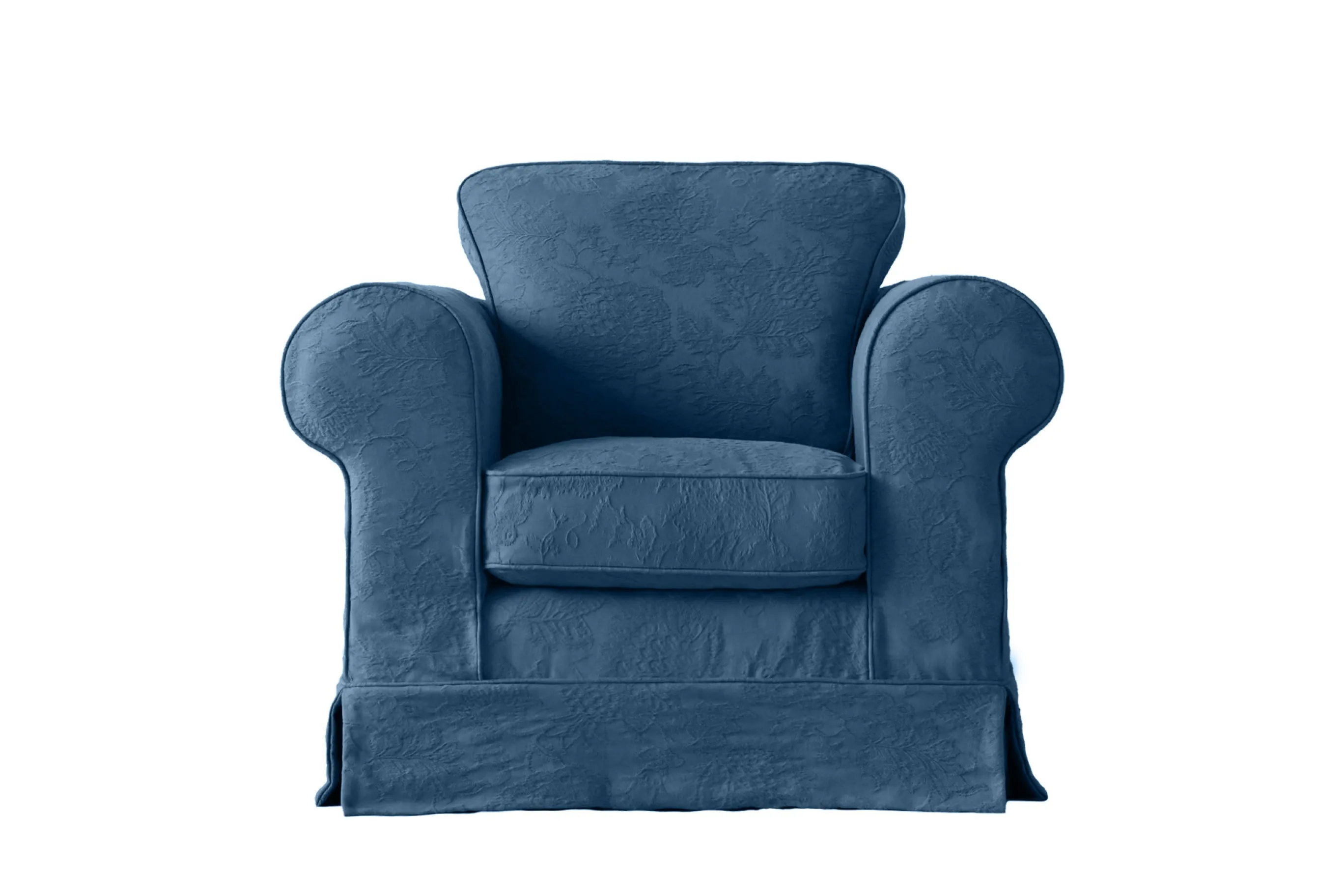 Albany | Club Chair Extra Loose Cover | Shaftesbury Blue