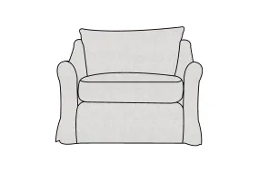 Alice | Love Seat Extra Loose Cover | Marque Ivory