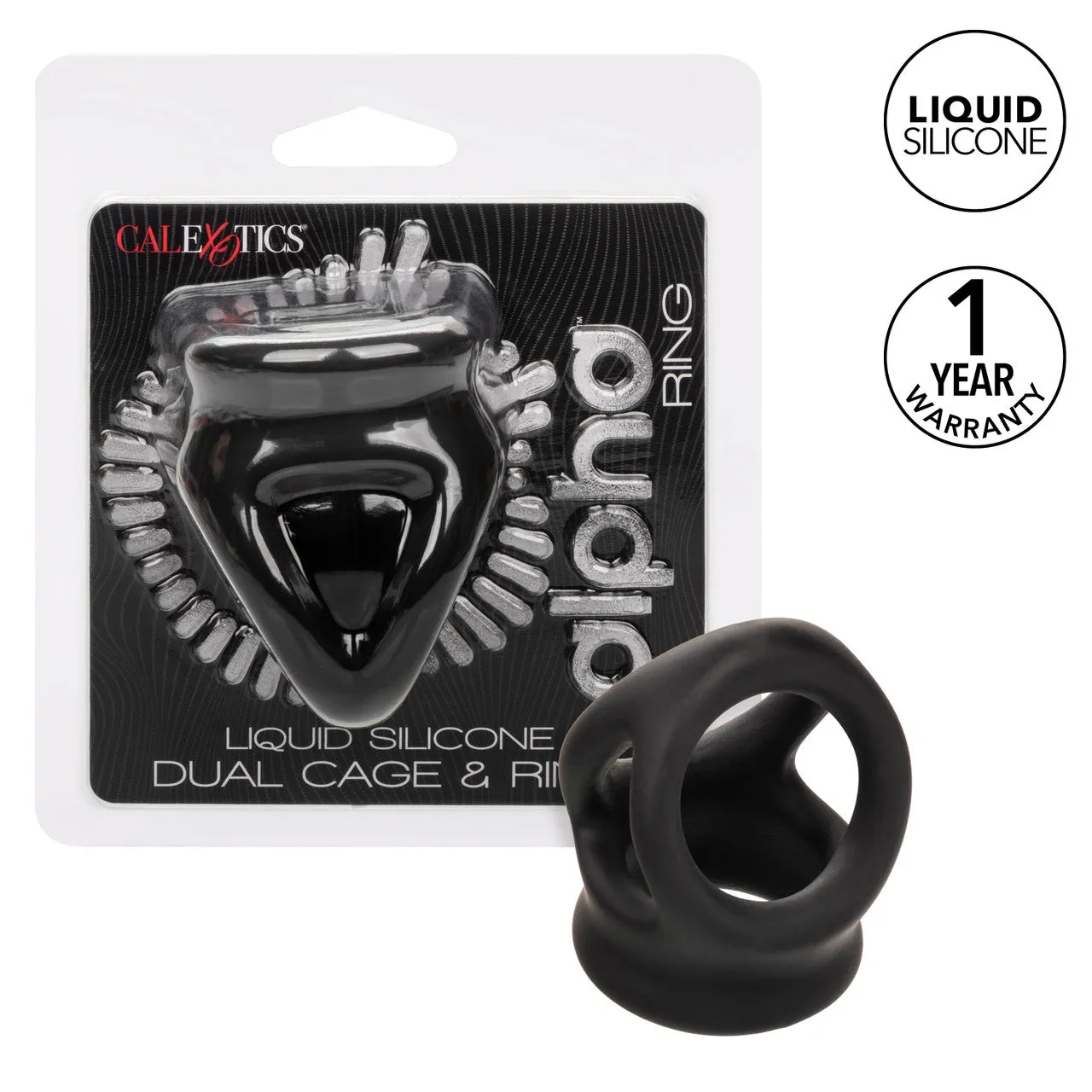 Alpha Liquid Silicone Dual Cage & Ring