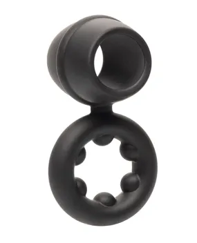 Alpha Liquid Silicone Dual Magnum Ring - Black