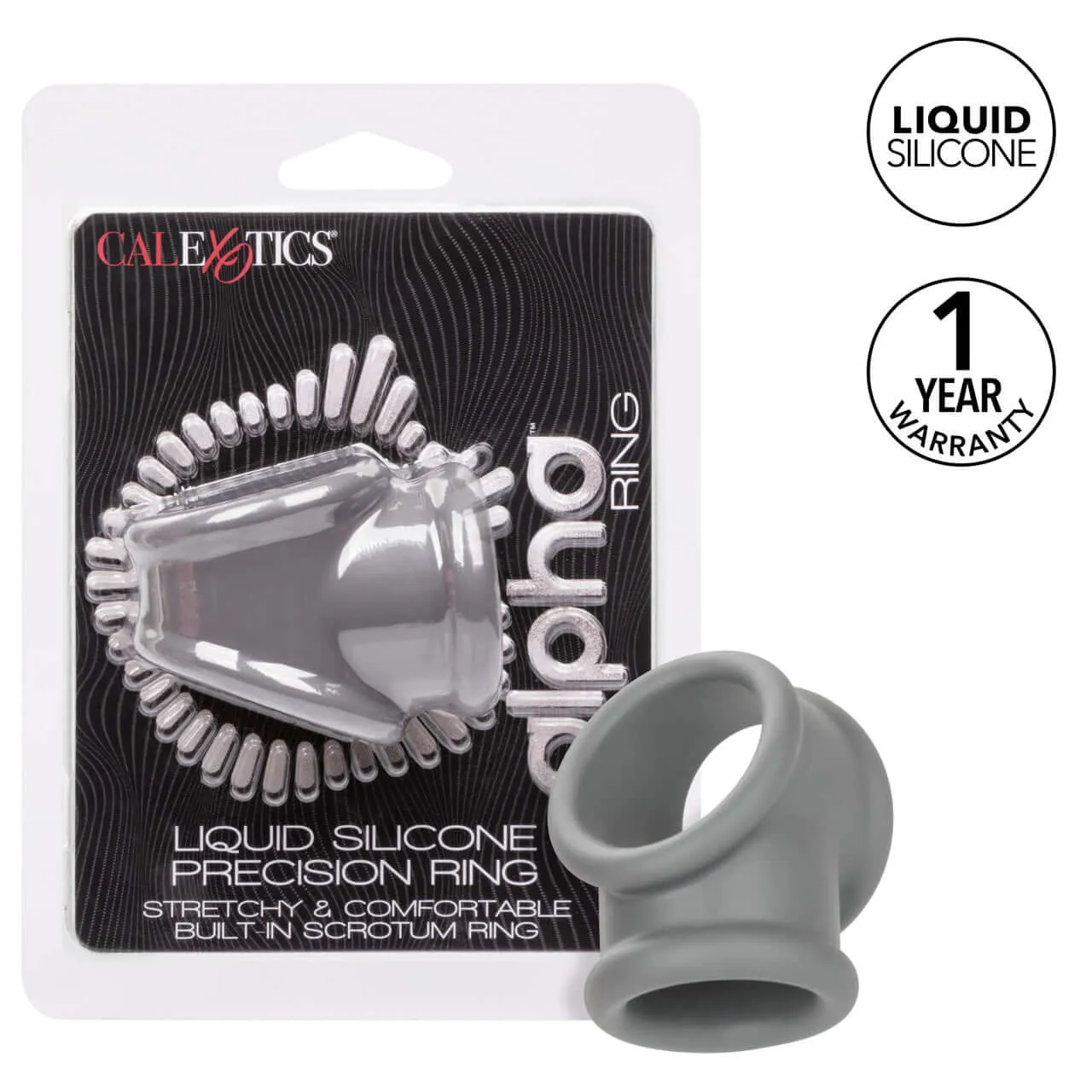 Alpha Liquid Silicone Precision Ring Gray