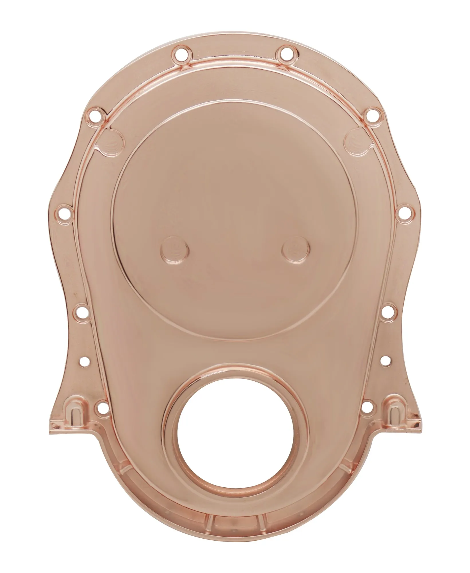 ALUMINUM 1966-90 CHEVY BB 396-402-427-454 TIMING CHAIN COVER - COPPER