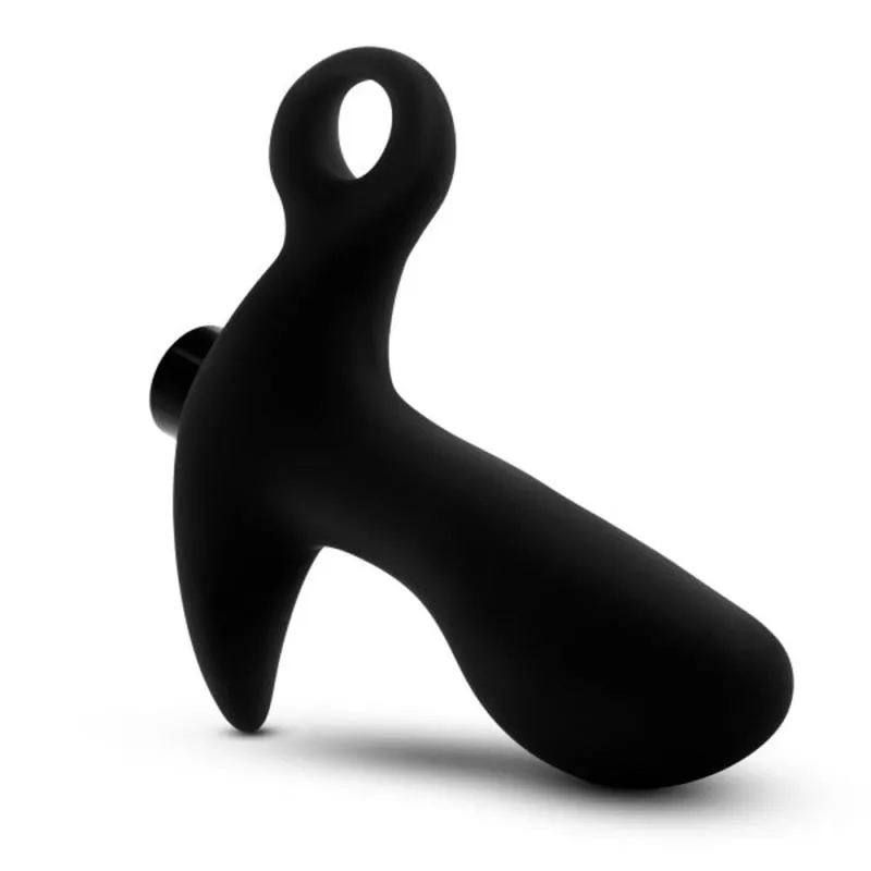 Anal Adventures - Platinum - Silicone Vibrating  Prostate Massager 01 - Black