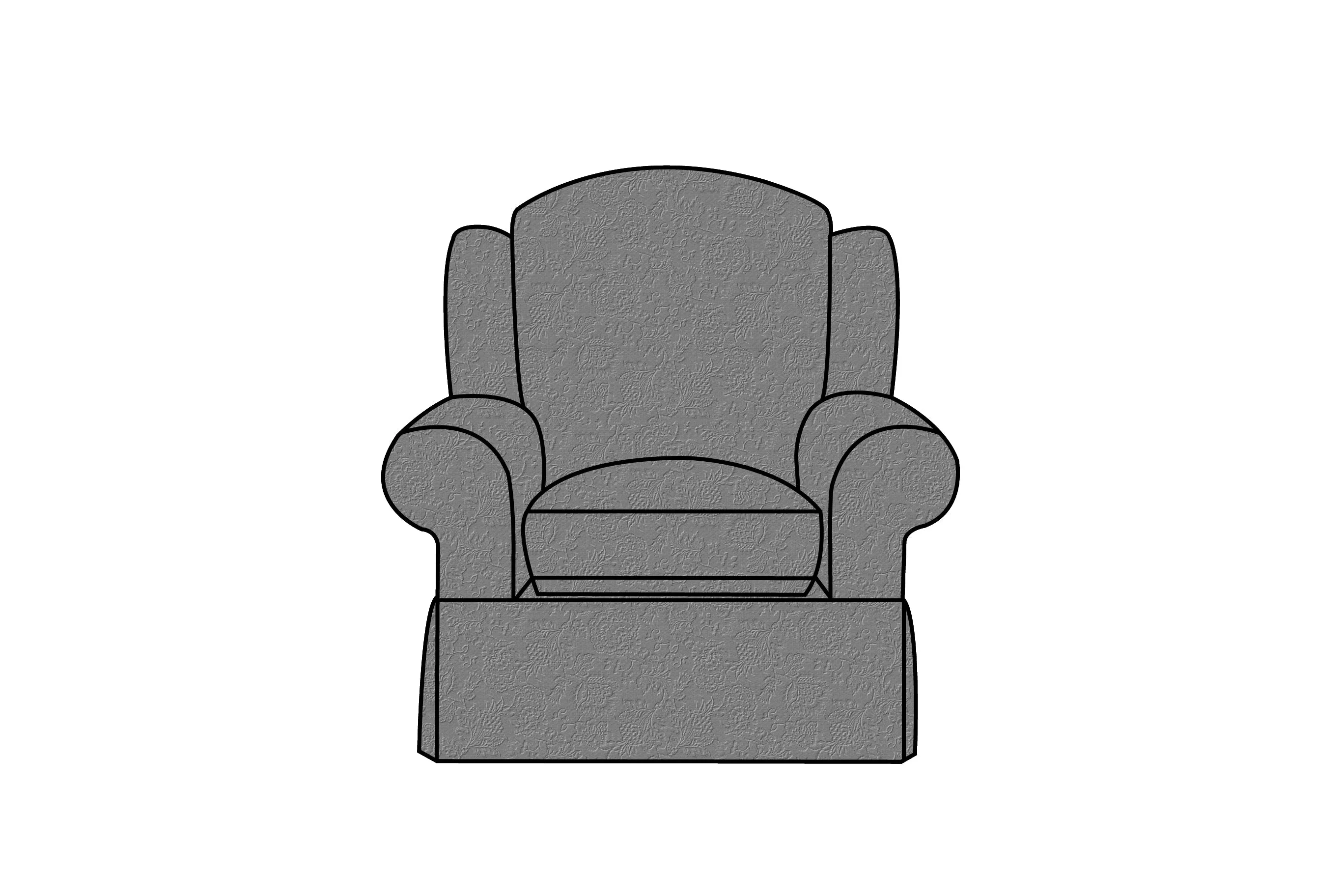 Banbury | Highback Chair Extra Loose Cover | Shaftesbury Grey