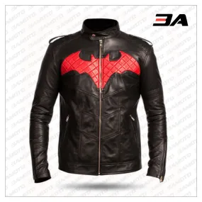 Batman Red and Black Leather Jacket