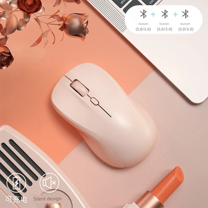 Bluetooth Girl Cute USB Battery Wireless Mouse