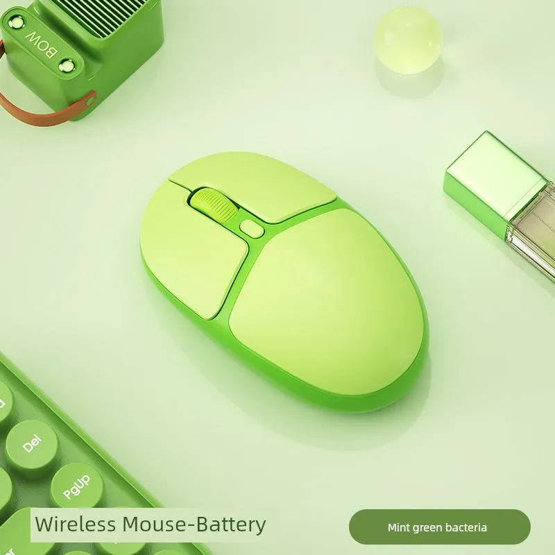 Bluetooth Girl Cute USB Battery Wireless Mouse