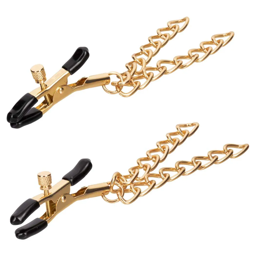 CalExotics Ride em Premium Denim Collection Nipple Clamps