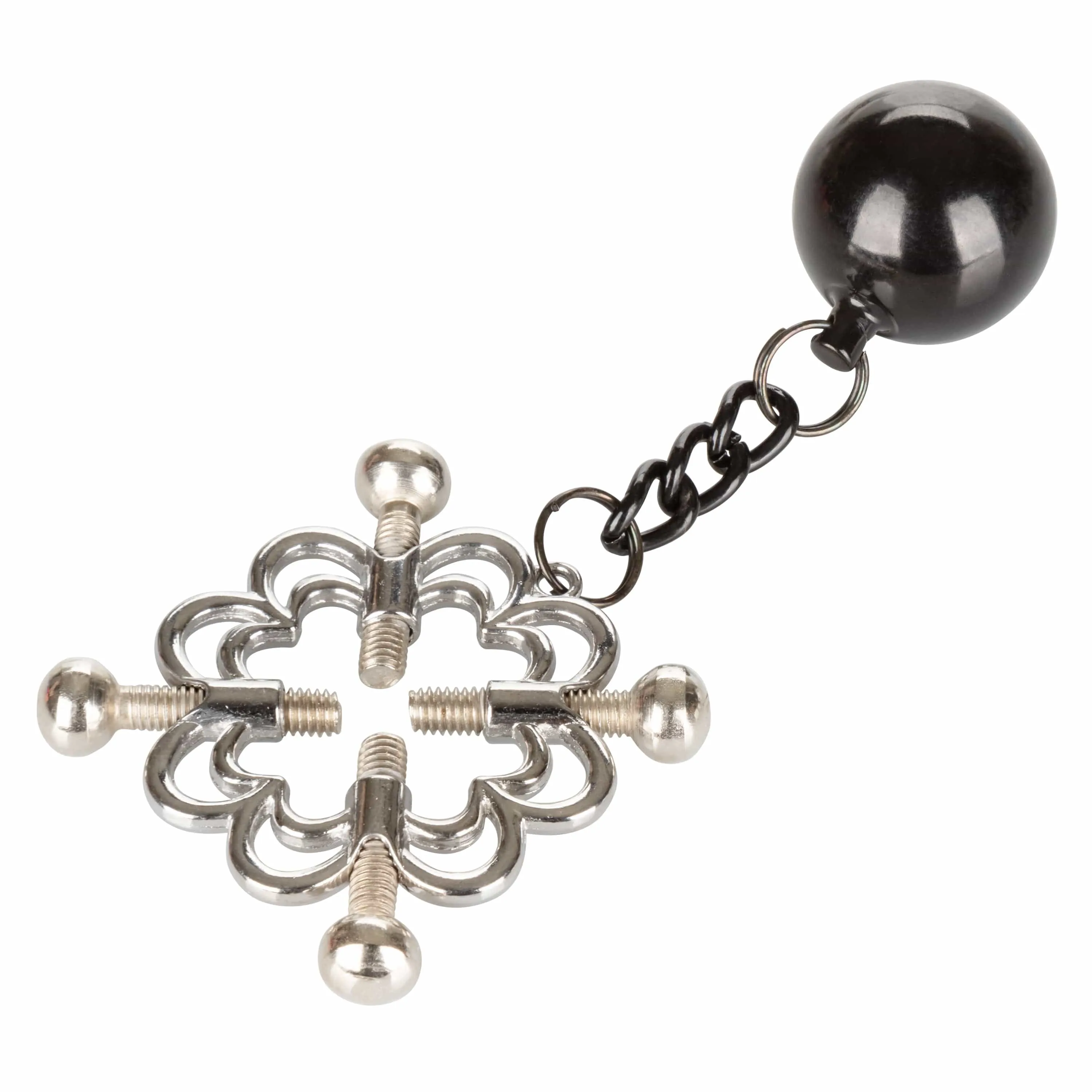 California Exotics - Nipple Grips 4 Point Weighted Nipple Press Clamps (Silver)