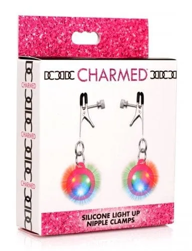 Charmed Silicone Light Up Nipple Clamps