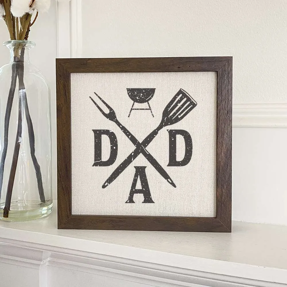 Dad Spatula Fork - Framed Sign