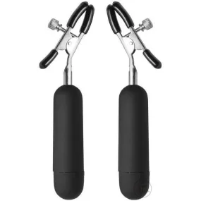 Dark Passion Vibrating Nipple Clamps