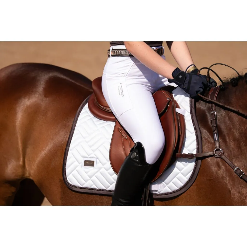 Equestrian Stockholm Jump-AP Saddle Pad Modern White-Moonless Night