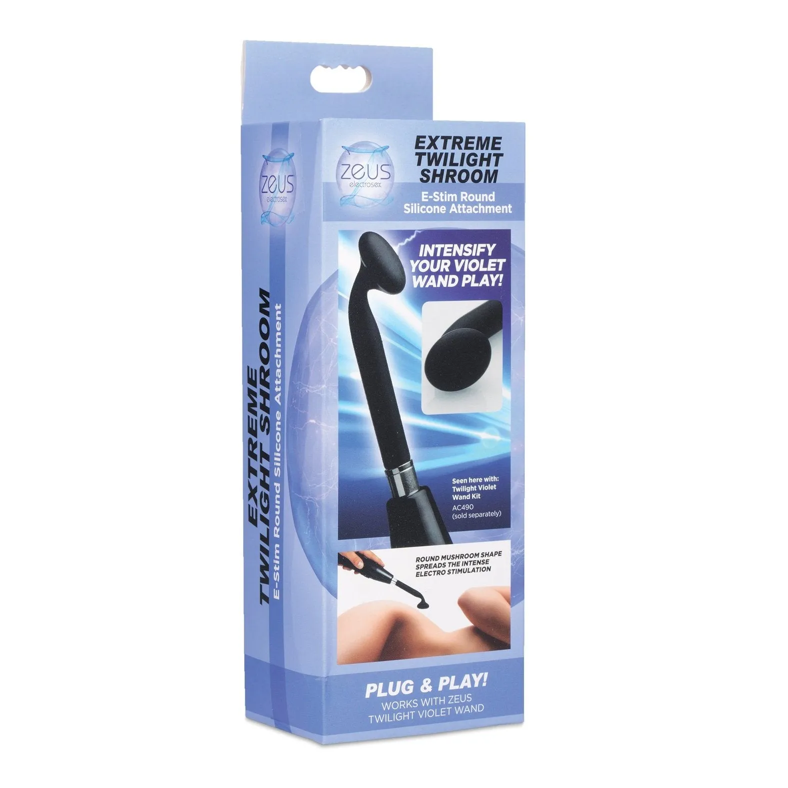 Extreme Twilight Round Silicone Estim Attachment