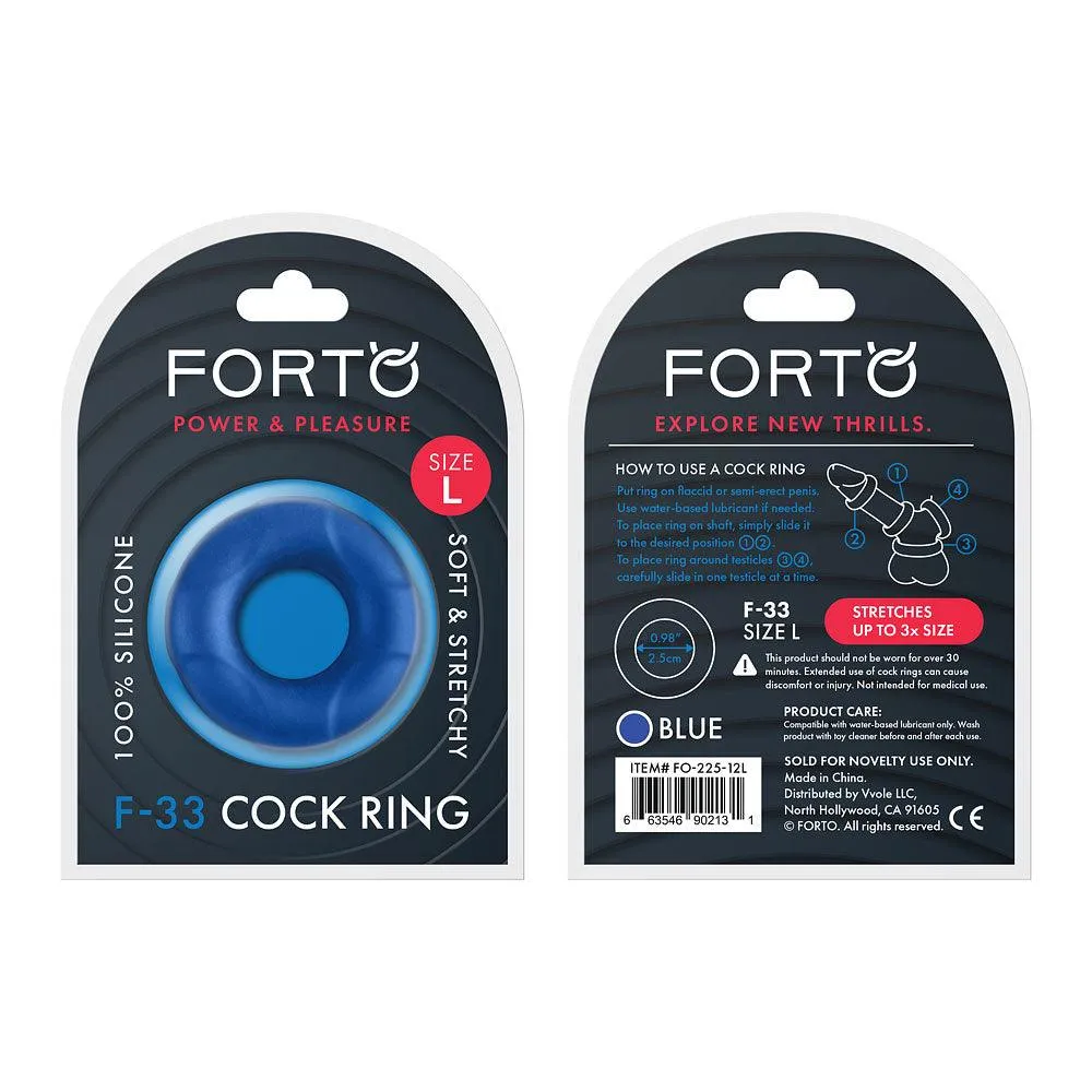 FORTO F-33 C-Ring 25mm Blue Large