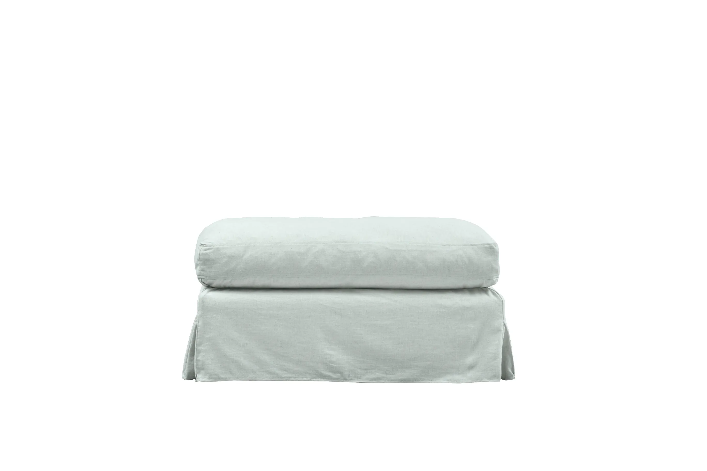 Kate | Bench Footstool Extra Loose Cover | Capri Duck Egg