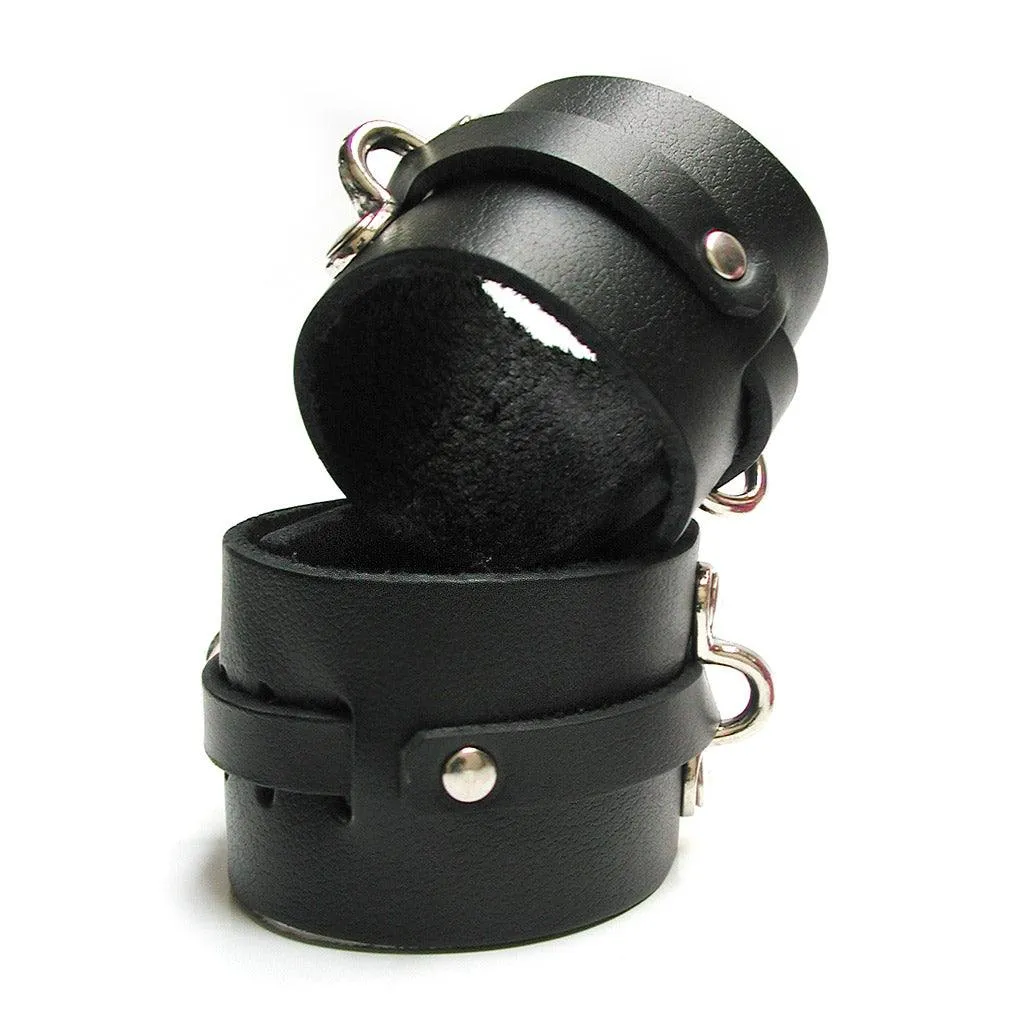 KinkLab Bondage Basics Leather Ankle Cuffs