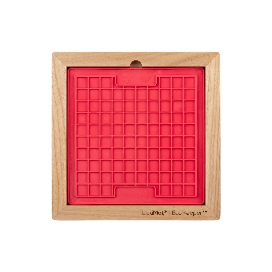 Lickimat Wooden Eco Slow Feeder Keeper - For X-Large Lick Mats