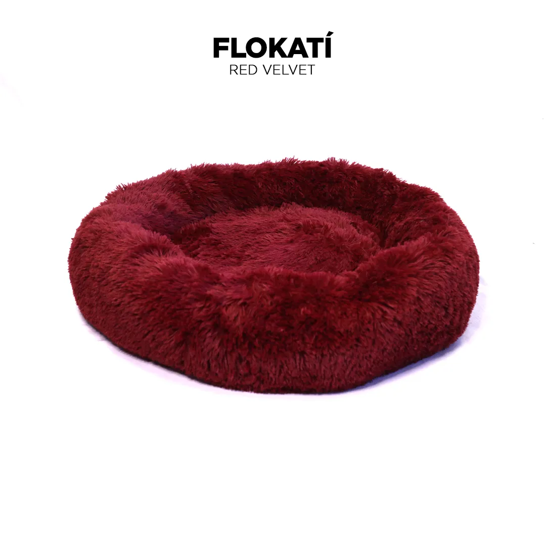 Long-Fur Fluffy Flokati Extra-Large 110cm IREMIA™ Dog Bed