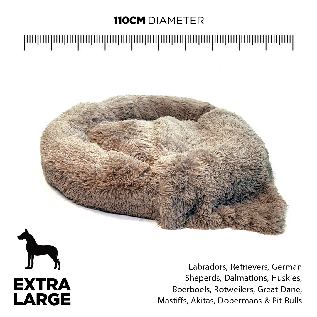 Long-Fur Fluffy Flokati Extra-Large 110cm IREMIA™ Dog Bed