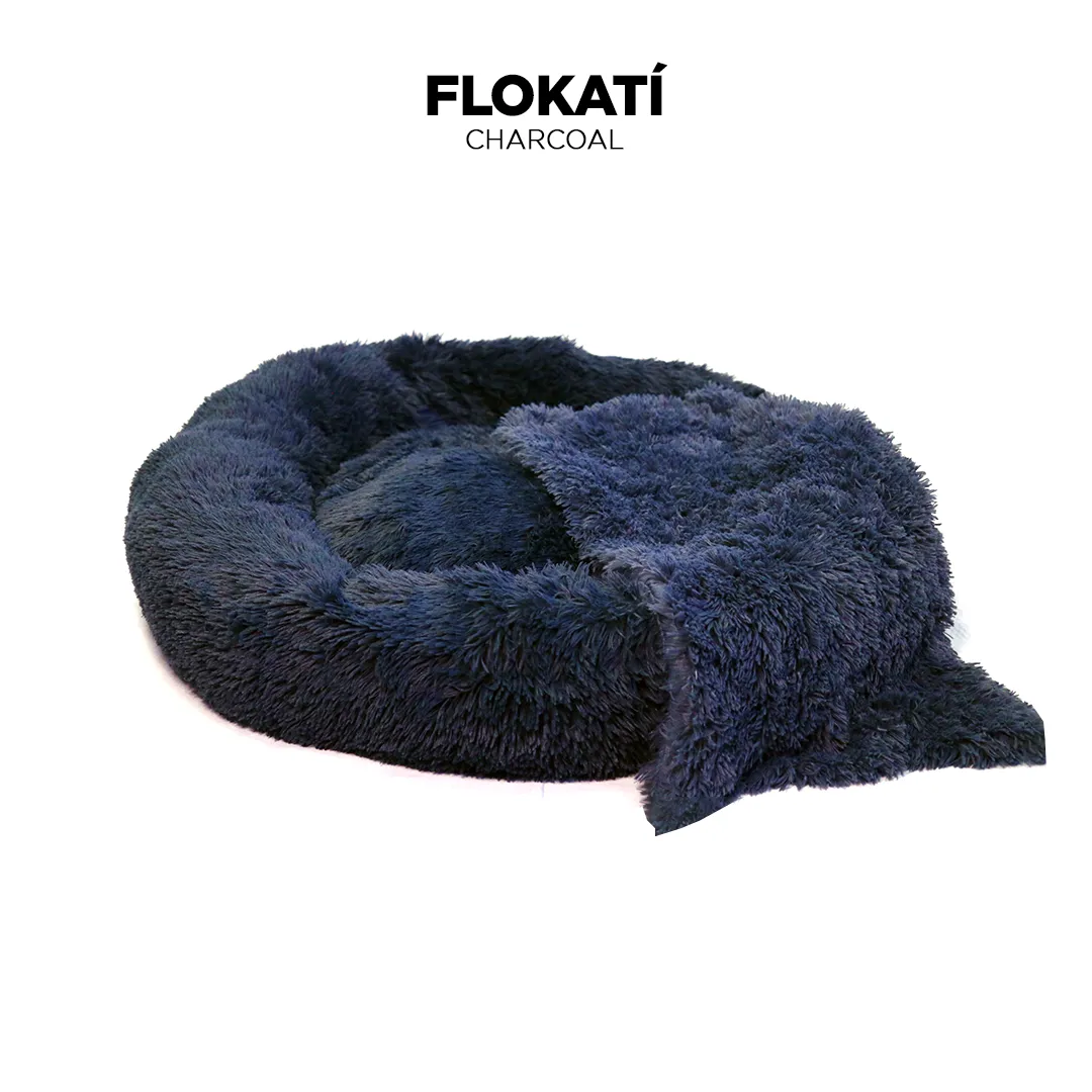 Long-Fur Fluffy Flokati Extra-Large 110cm IREMIA™ Dog Bed