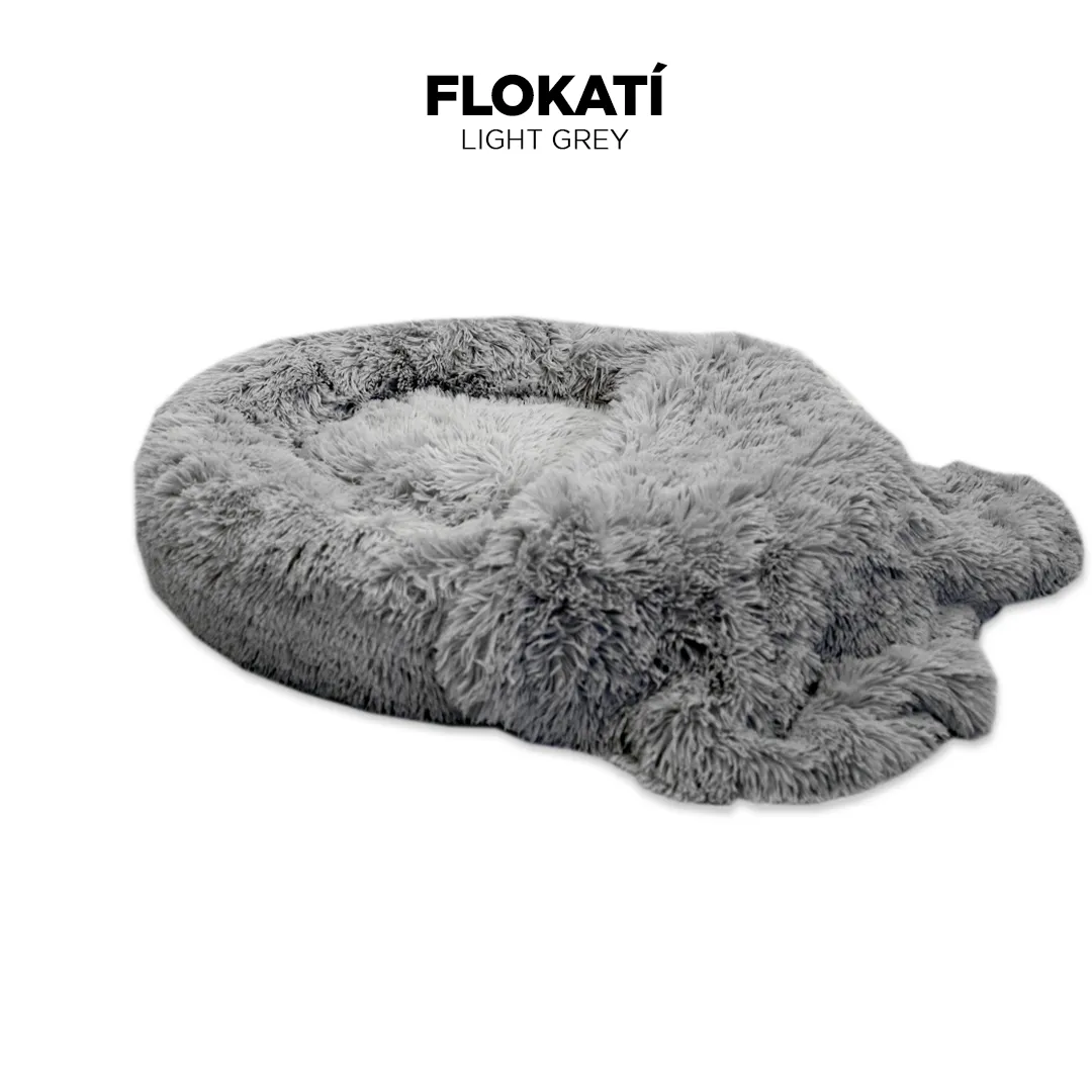 Long-Fur Fluffy Flokati Extra-Large 110cm IREMIA™ Dog Bed