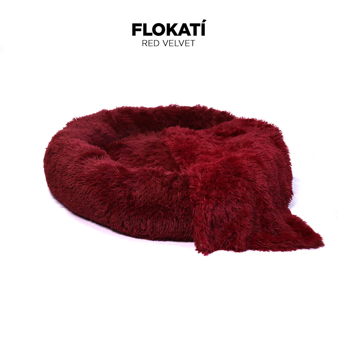 Long-Fur Fluffy Flokati Extra-Large 110cm IREMIA™ Dog Bed