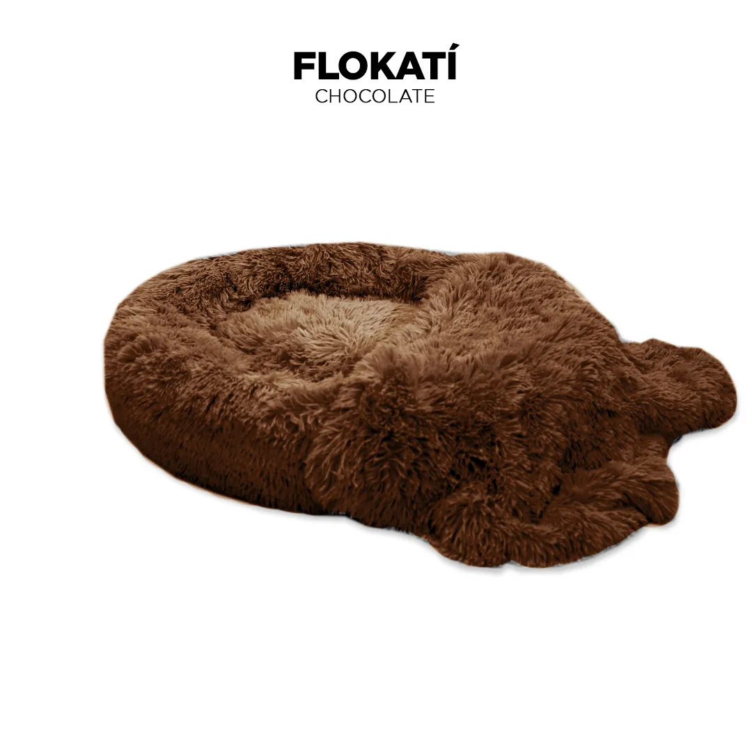 Long-Fur Fluffy Flokati Extra-Large 110cm IREMIA™ Dog Bed