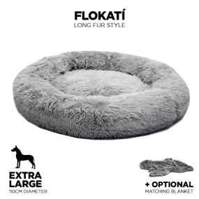 Long-Fur Fluffy Flokati Extra-Large 110cm IREMIA™ Dog Bed