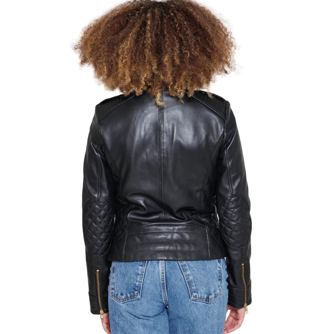 Madelin Womens Fashion Leather Jacket