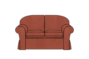 Madrid | 2 Seater Extra Loose Cover | Kingston Dark Terracotta