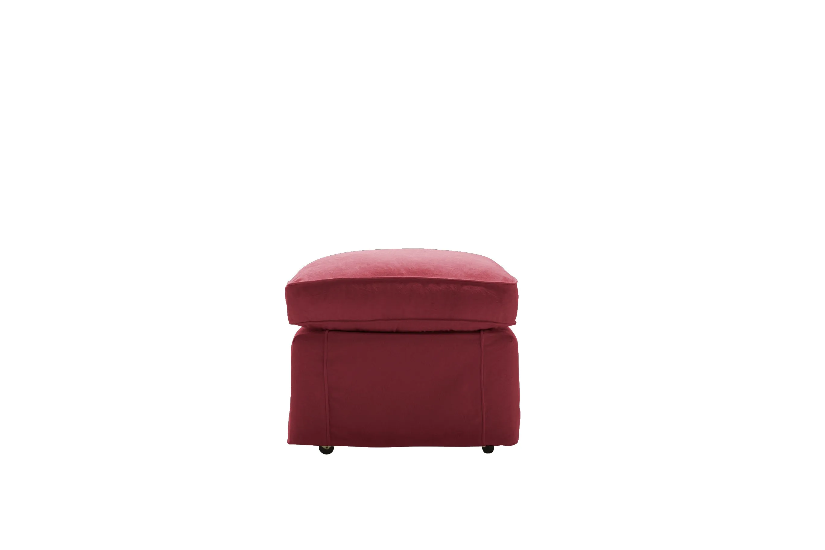 Madrid | Footstool Extra Loose Cover | Kingston Burgundy