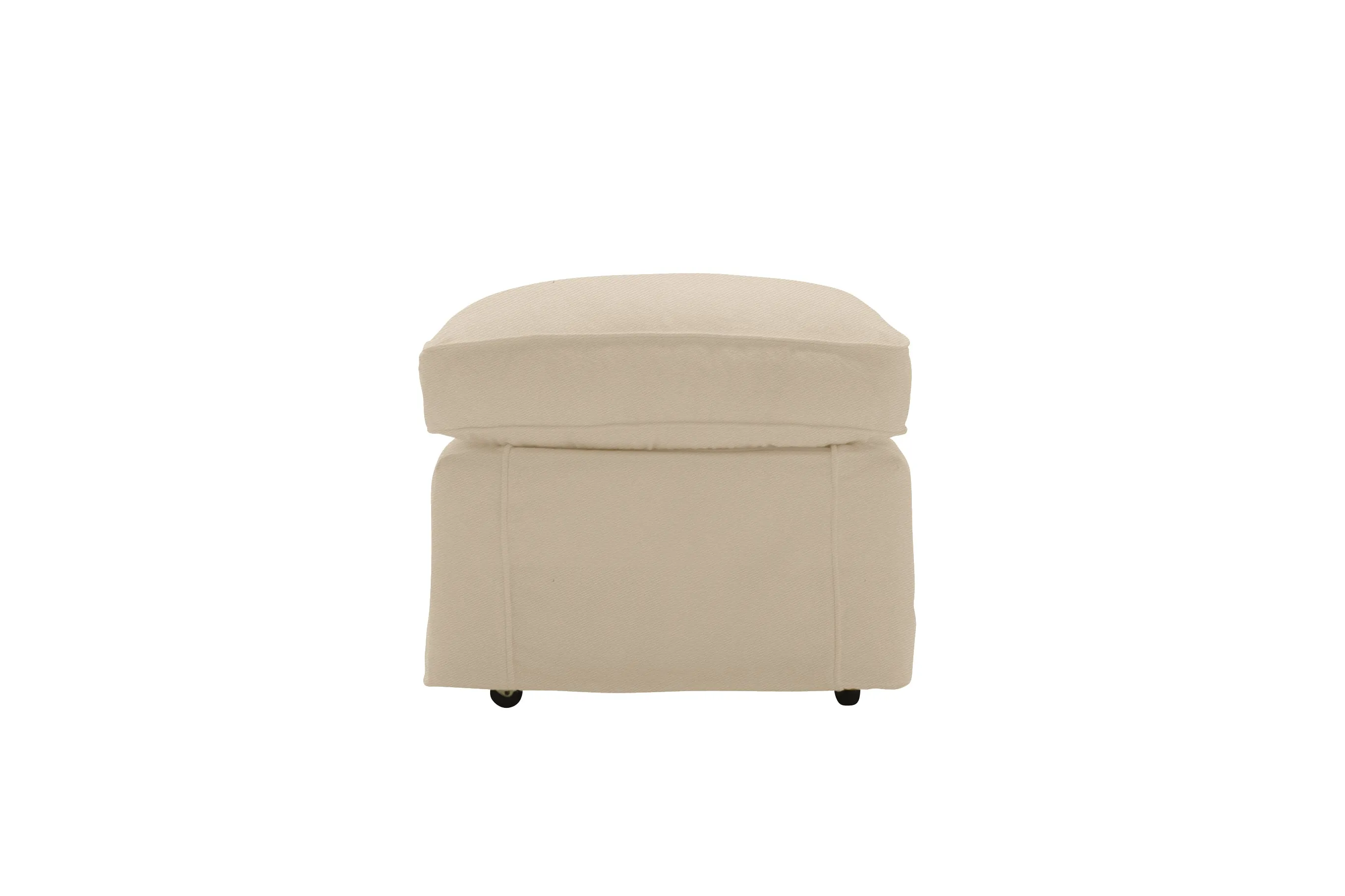 Madrid | Footstool Extra Loose Cover | Miami Oyster