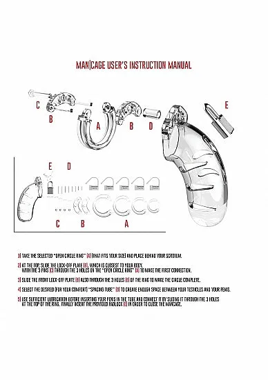 ManCage Model 01 Chastity  3.5" Cock Cage