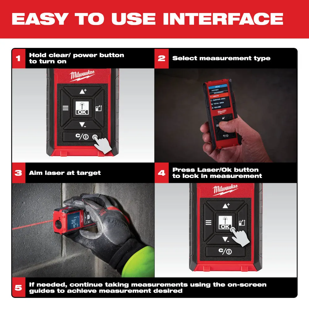 Milwaukee 48-22-9802 150' Laser Distance Meter