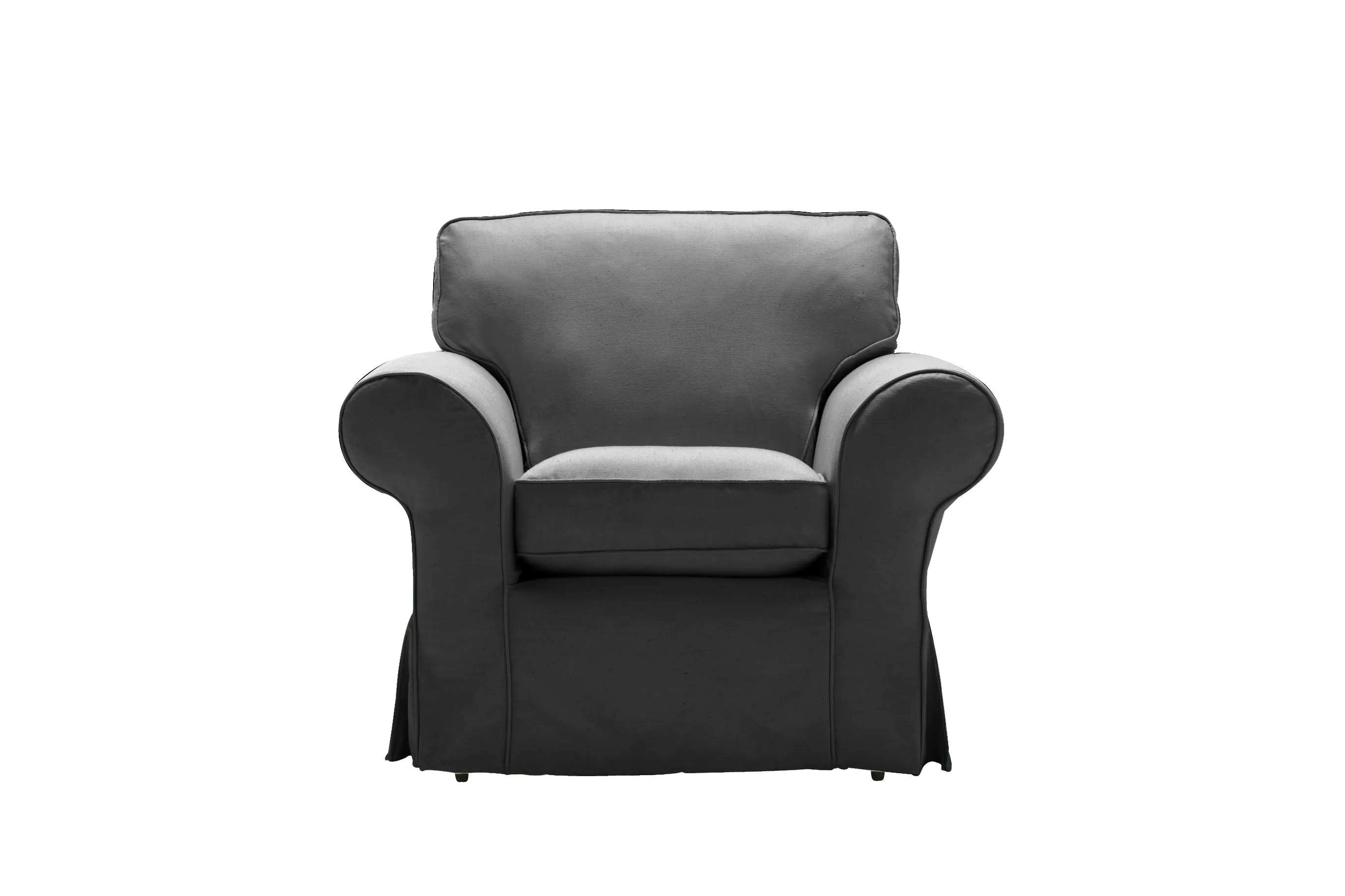 Newport | Armchair Extra Loose Cover | Capri Dark Grey