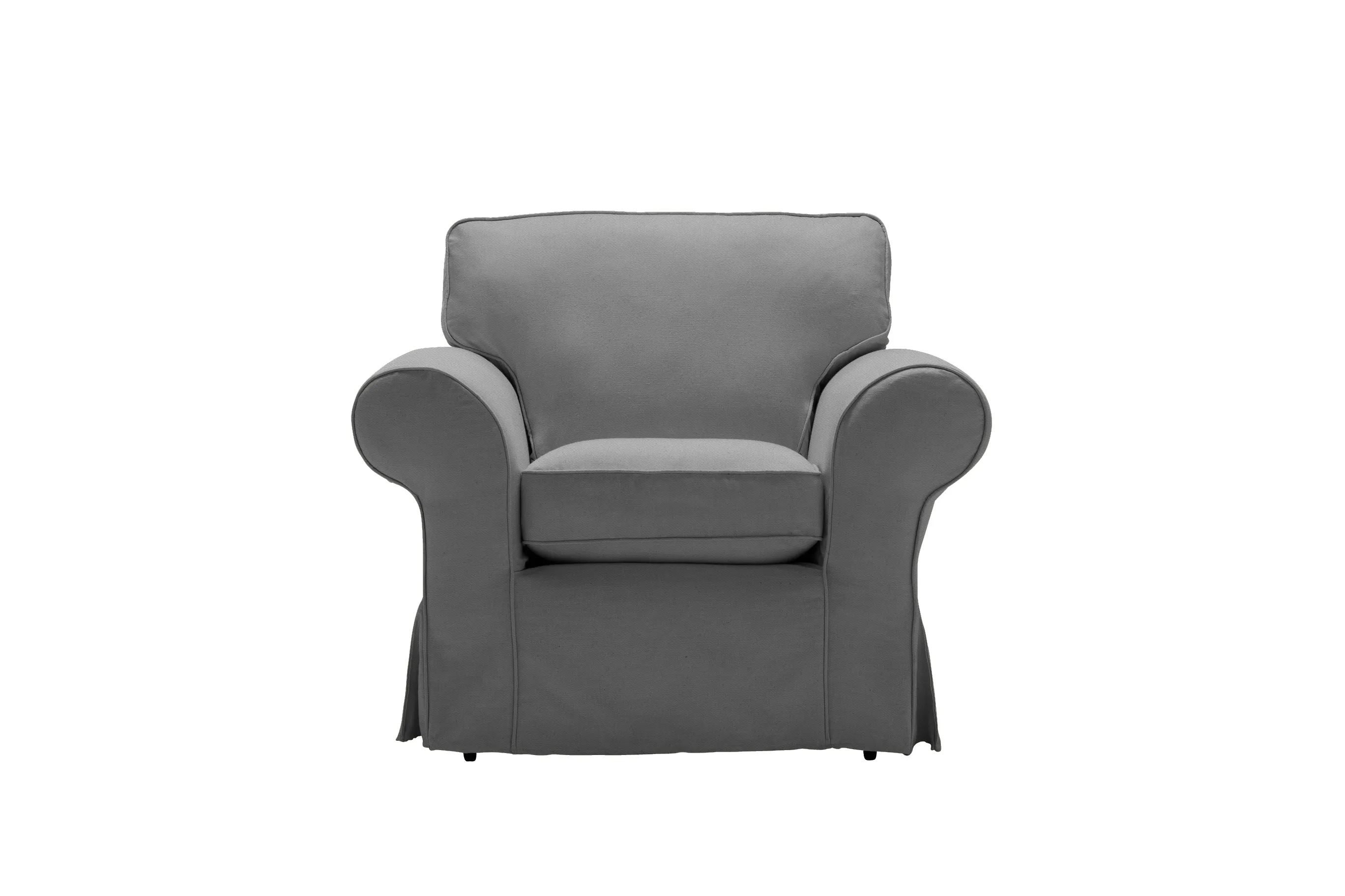 Newport | Armchair Extra Loose Cover | Miami Charcoal