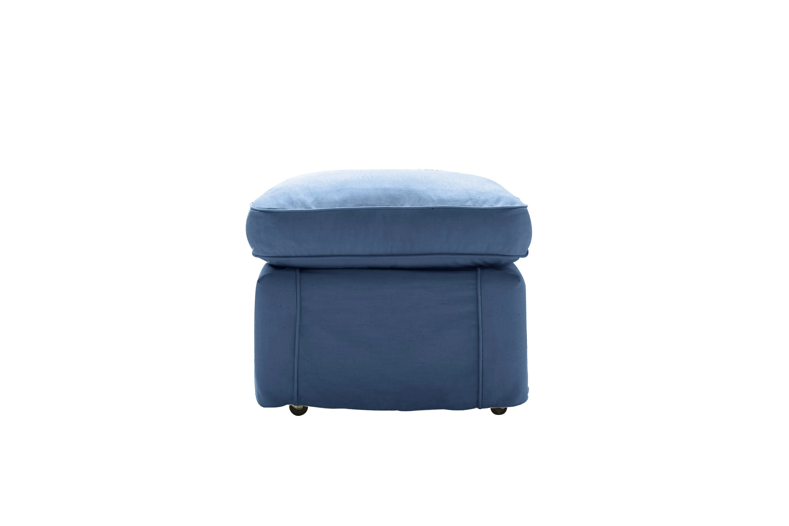 Newport | Footstool Extra Loose Cover | Capri Blue