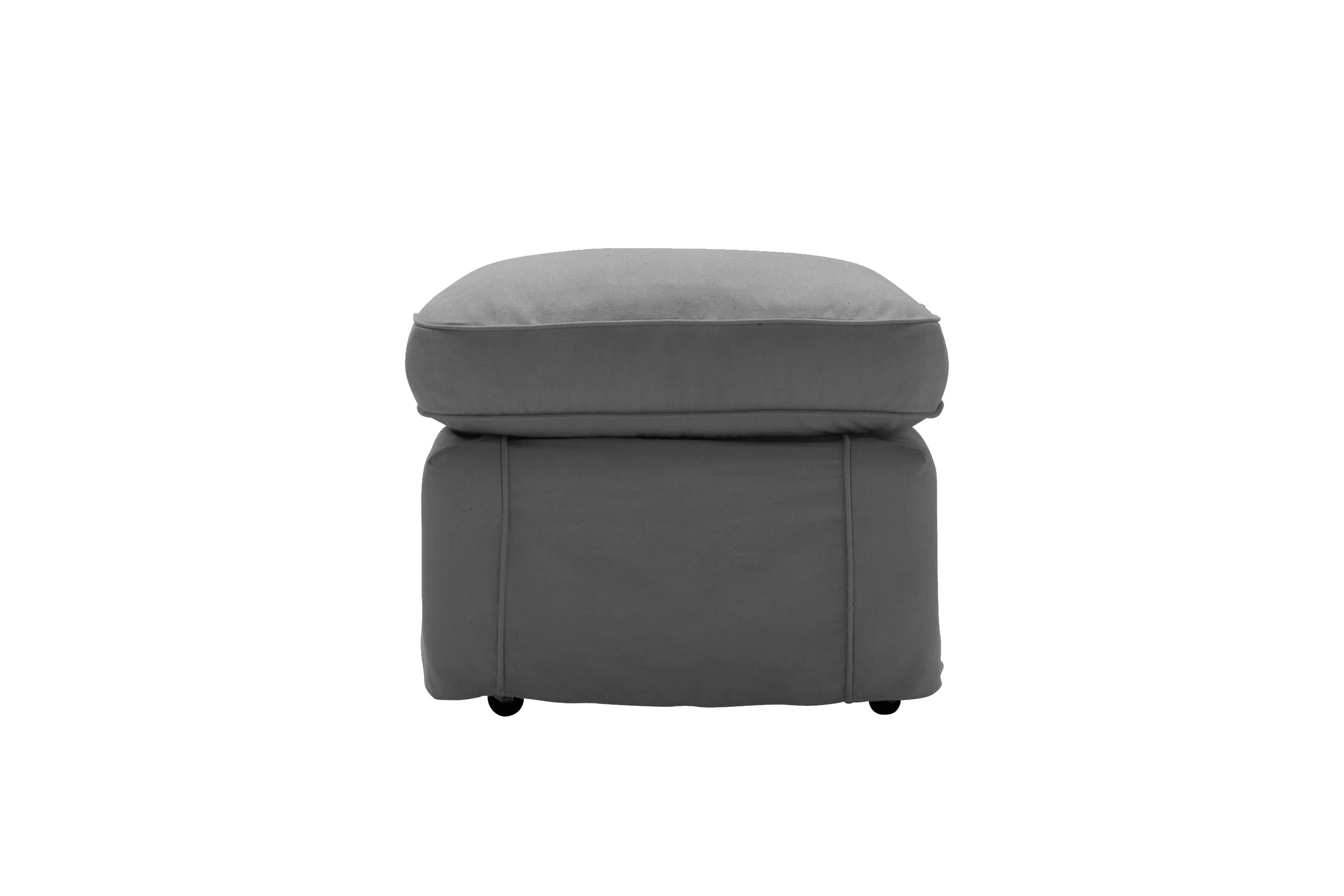 Newport | Footstool Extra Loose Cover | Miami Charcoal