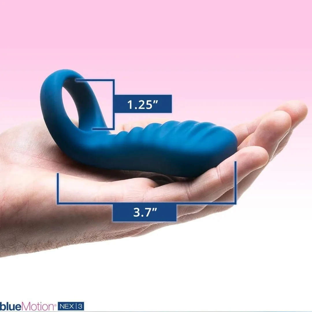 OhMiBod blueMotion NEX|3-Navy Blue Couple's Ring