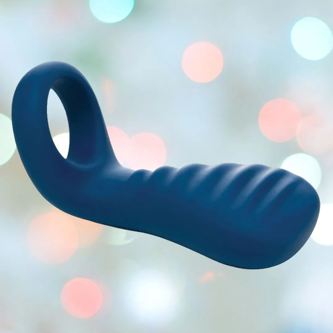 OhMiBod blueMotion NEX|3-Navy Blue Couple's Ring