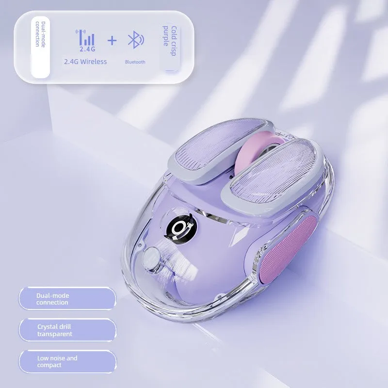 Pioneer Transparent Bluetooth Dual-Mode Wireless Mouse for Girls