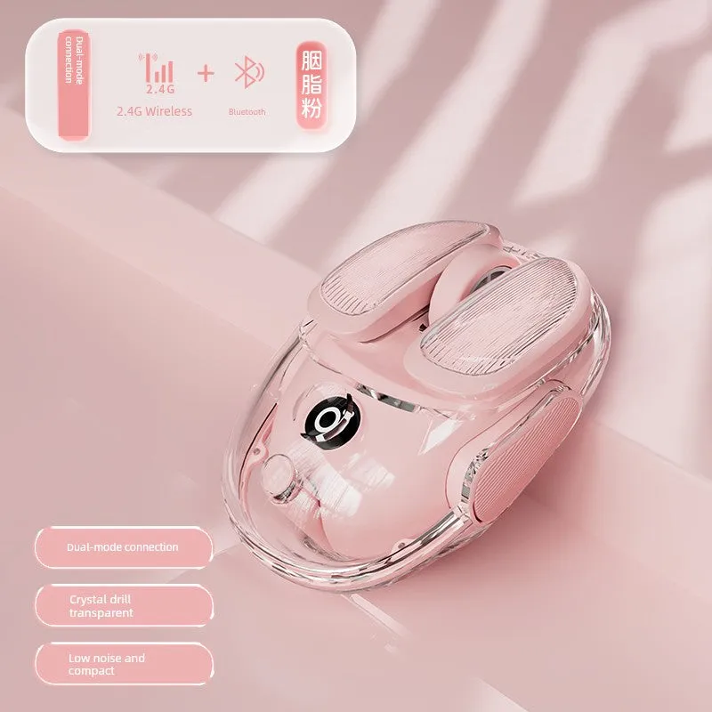 Pioneer Transparent Bluetooth Dual-Mode Wireless Mouse for Girls