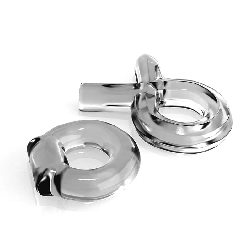 Pipedream Products Couples Cock Ring Set Clear