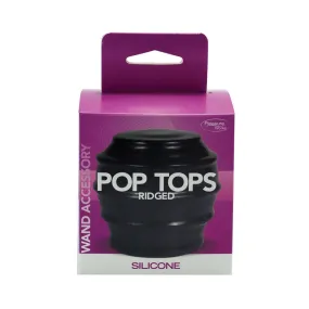 Pop Top Wand Attachment Ridged Black