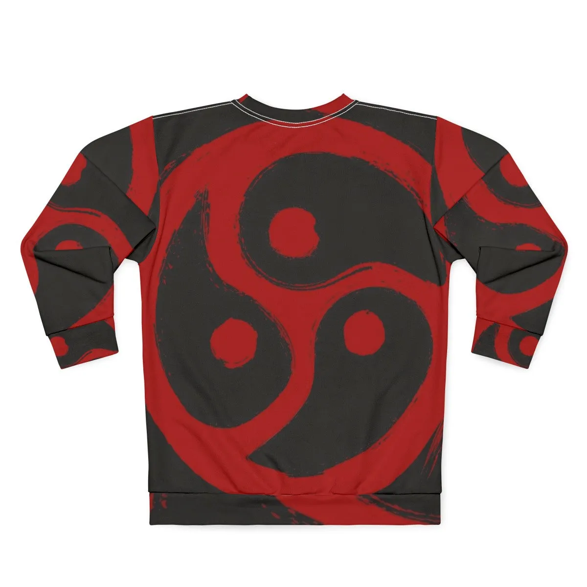 "Edgy Red BDSM Triskelion Grunge Sweatshirt"